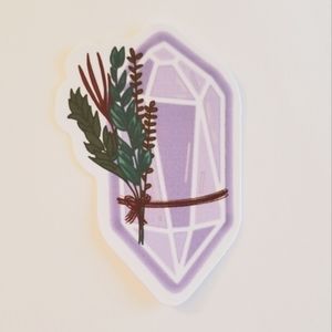 10/$10 Purple Crystal Sticker
